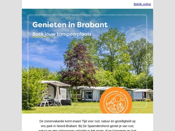 Geniet van een ontspannen zomervakantie in Brabant! ☀️