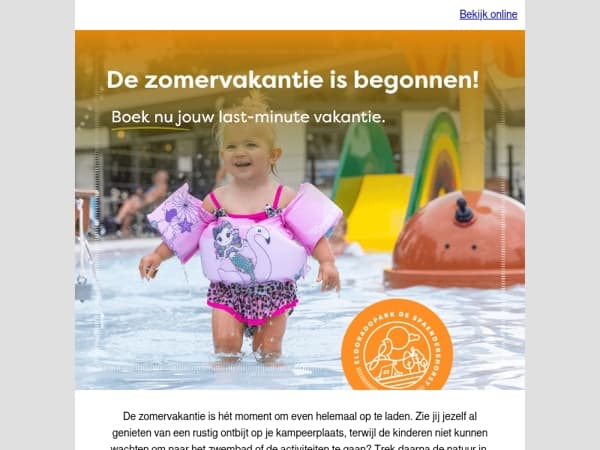 Last minute ontspannen zomervakantie in Brabant!