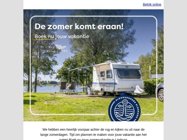 Boek jouw zomervakantie aan de Mookerplas! ☀️