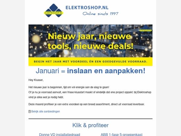 Januari betekent inslaan & aanpakken! 🛒🔥 Scoor nú jouw voorraadvoordeel