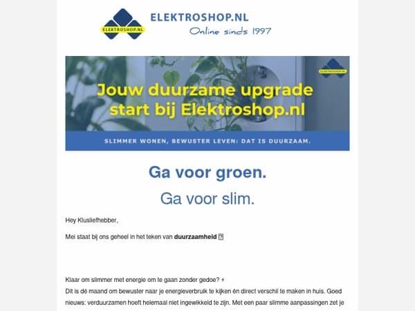 Duurzaam voordeel: dit is hét moment om slim te kiezen 🌱
