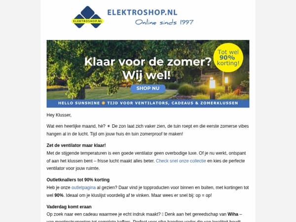 Mei = Voorjaarsvoordeel & Vaderdagtips: dit wil je niet missen!