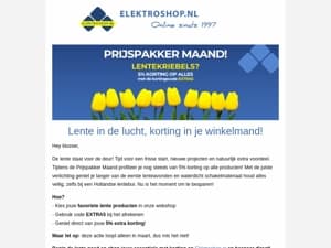 Maart = Prijspakkermaand – Extra voordelig!