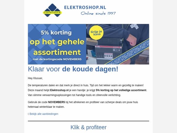 Voordeel bij Elektroshop! 🔥