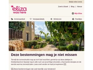 Dé bestemmingen voor de meivakantie, Mail