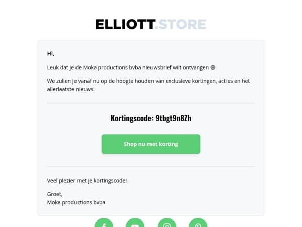 Het is je gelukt! Dit is jouw unieke kortingscode 🎁