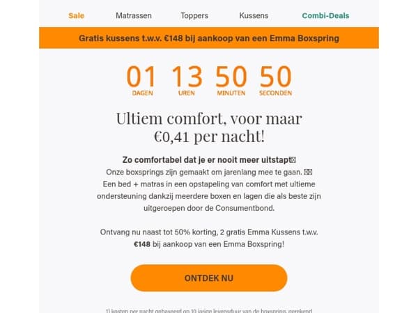 Een boxspring die jarenlang ondersteuning biedt