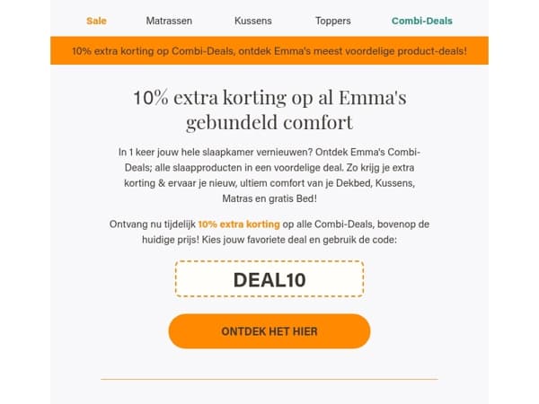 10% extra korting op Combi-Deals!