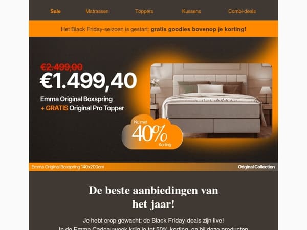 🖤 BLACK FRIDAY LIVE: tot 50% korting + extra cadeaus voor jou! 🖤
