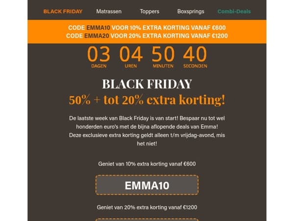 🖤50% + TOT 20% EXTRA KORTING🖤 T/m vrijdag de allerbeste prijzen van het jaar!