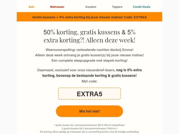 Deze deal geven wij nooit!