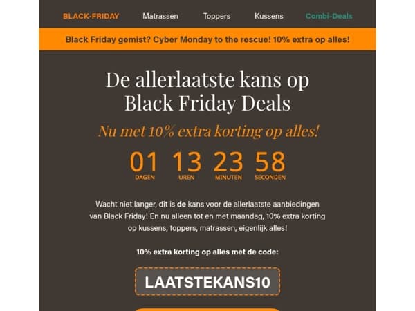 10% EXTRA OP ELK PRODUCT: DE LAATSTE KANS!
