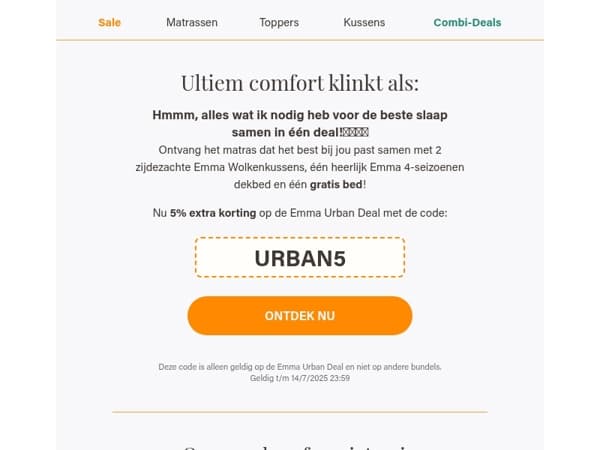 💆🏻‍♀️50% korting klinkt als ultiem comfort voor jouw beste nachtrust ooit💆