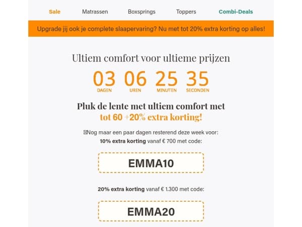 60+20% extra korting op alles!