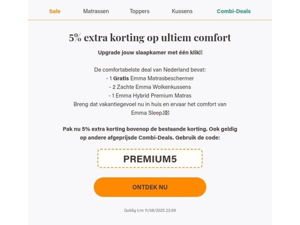 Extra korting op de comfortabelste deal van Nederland!