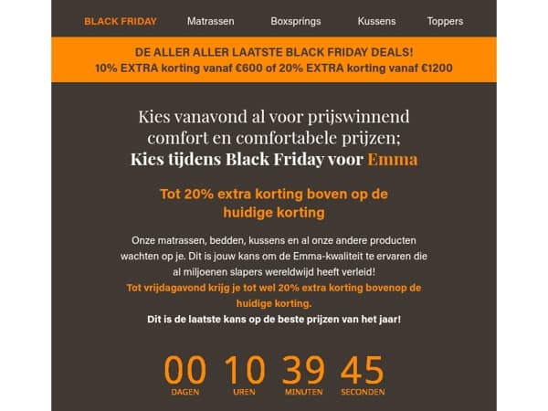 EXCLUSIEF: TOT 20% EXTRA KORTING OP ALLES! BLACK FRIDAY NU AL LIVE!