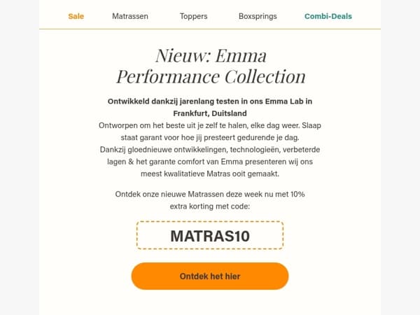 Nieuw: ons meest comfortabele Matras ooit gemaakt