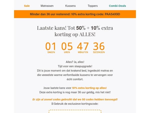 De aller-allerlaatste kans: Nog 36 uur!