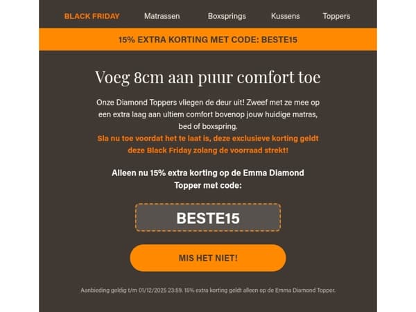 15? Ja 15% Extra Korting! Op Emma's product van het jaar