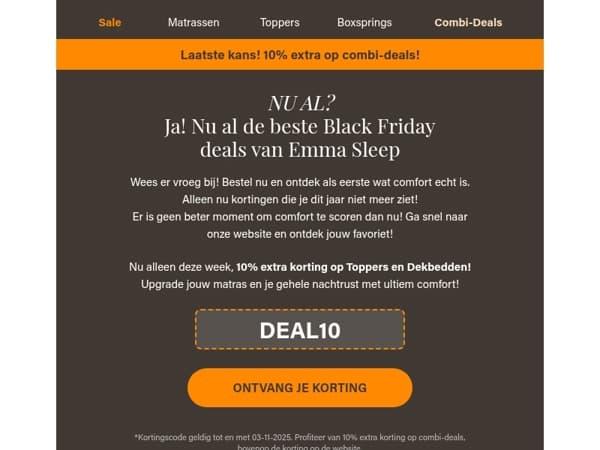 Laatse kans! 🖤BLACK FRIDAY!🖤10% extra korting op combi-deals