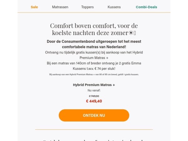 40% korting + gratis kussens! Ontdek het nu!