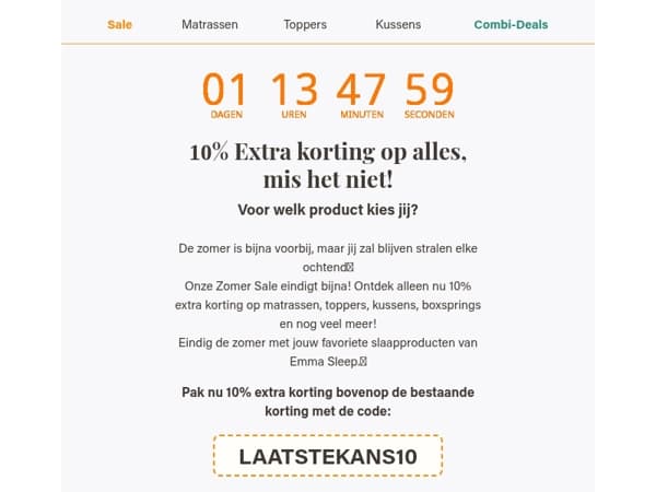 Laatste kans: 10% extra korting op alles!