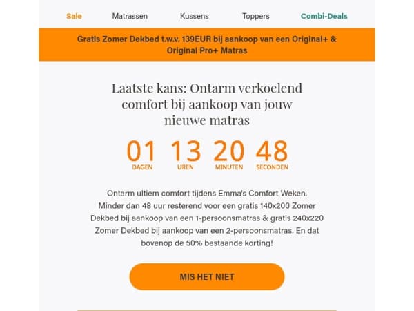 Laatste kans: gratis verkoelend comfort❄️