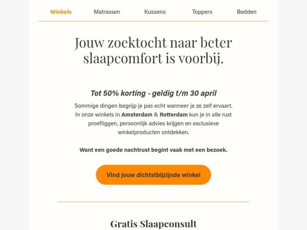 Jouw beste nachtrust begint met een bezoek