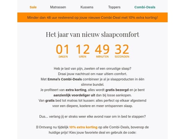 Moe? Pijn? Ontvang 10% extra korting op alles wat je nodig hebt