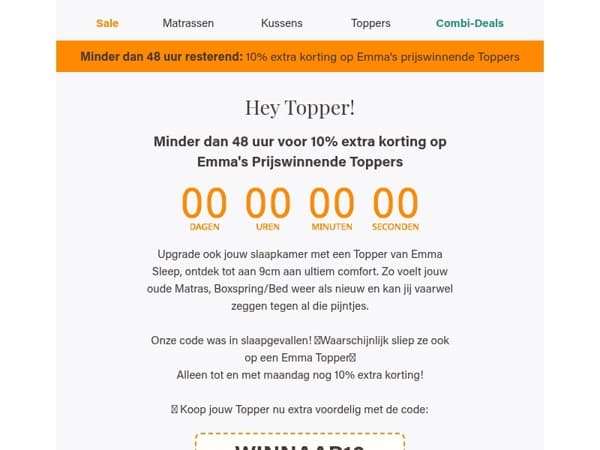 Onze extra kortingscode is weer live!!