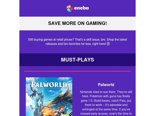 Up to 15% off on games!💥