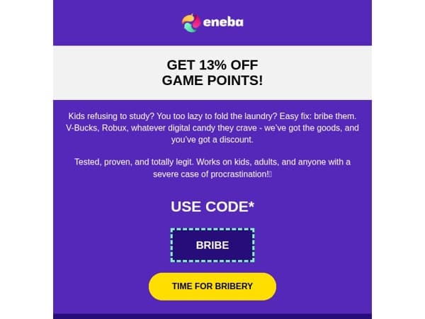 Parenting hack: bribery! 😉