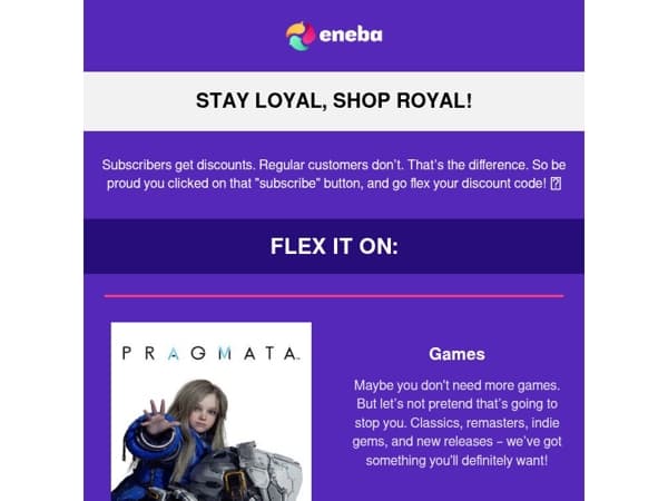 Flex your subscriber perk! 💪