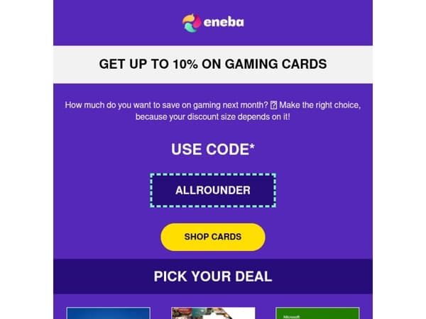 Charge your discount ⚡