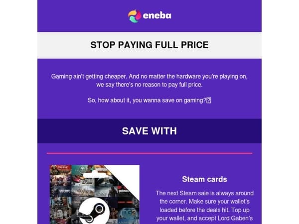 Wanna save on gaming? 🎮