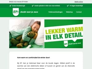 Maak je huis lekker warm met EP!