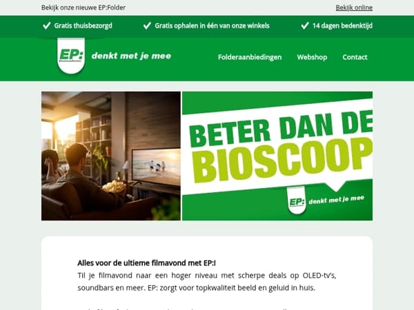 Alles voor de ultieme filmavond met EP:!