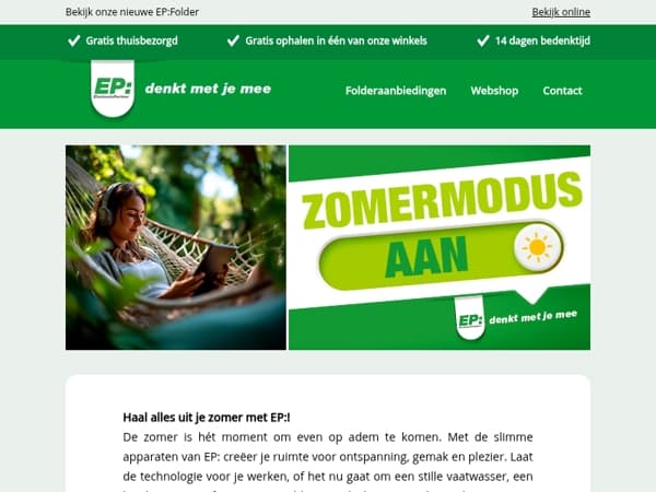 Haal alles uit je zomer met EP:!