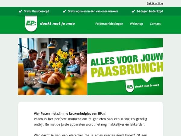 Vier Pasen met slimme keukenhulpjes van EP.nl