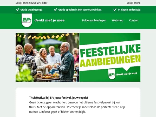 Thuisfestival bij EP: jouw festival, jouw regels!