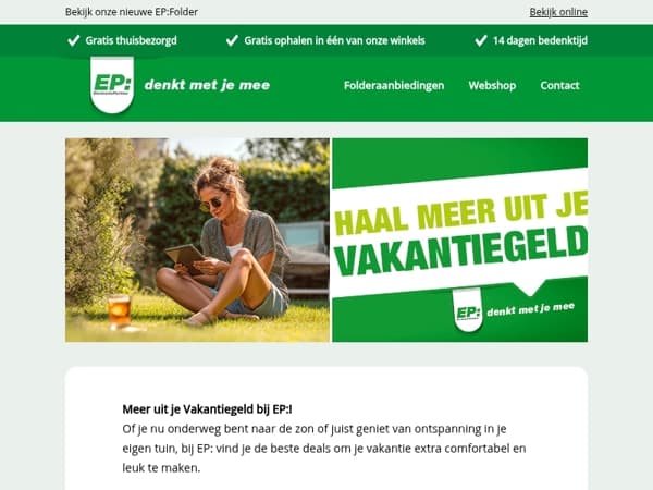 Meer uit je Vakantiegeld bij EP:!