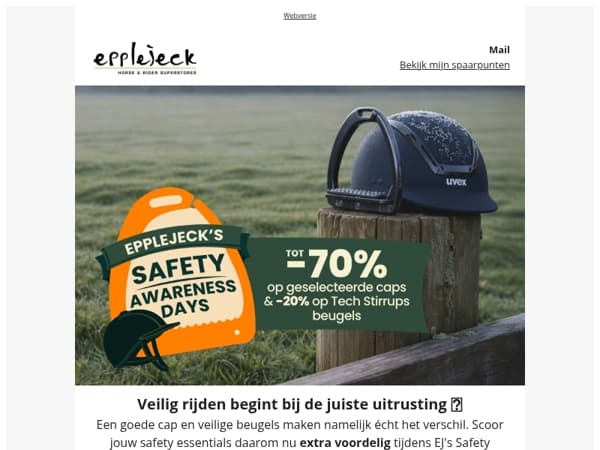 🐴 Tot -70% op caps | -20% op Tech Stirrups