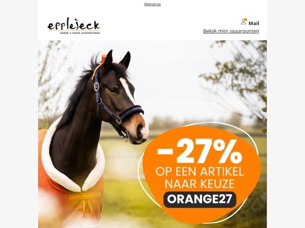 🧡 27% KEUZEKORTING voor jou! 🧡