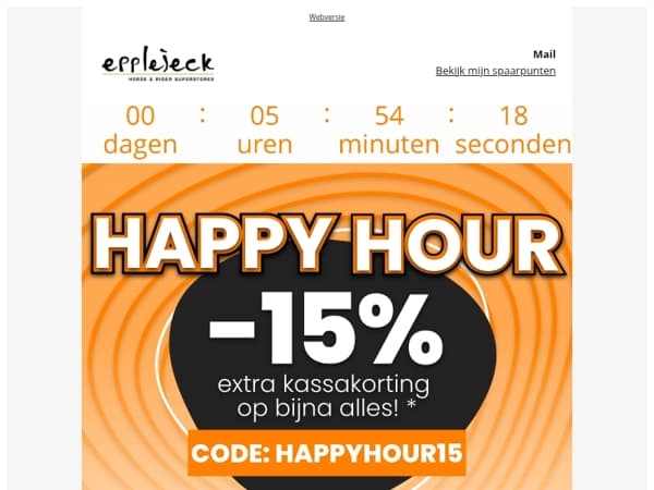 ✨🐎 15% EXTRA kassakorting op bijna alles*