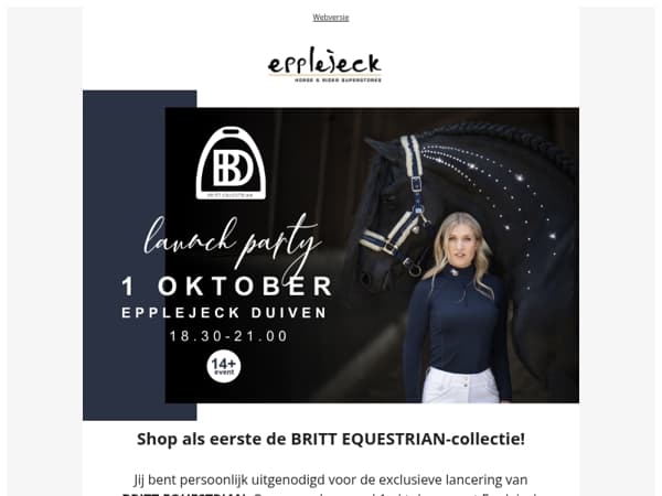 💎🐴 BRITT EQUESTRIAN: dé invite waar je op wachtte