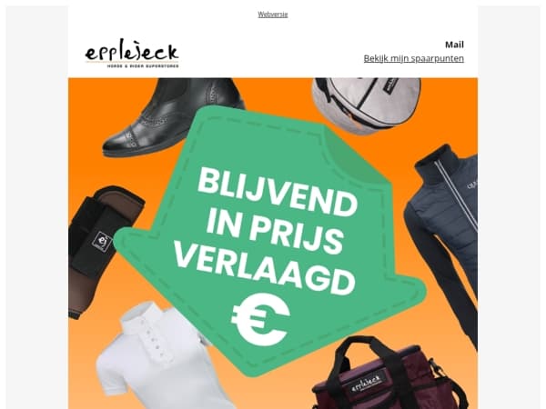 Héél veel items blijvend in prijs verlaagd