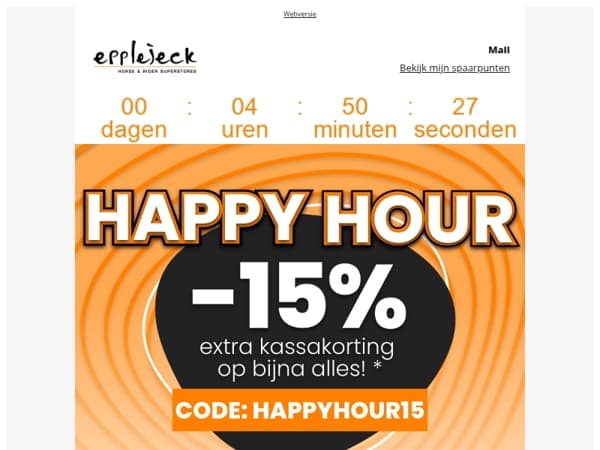 ✨🐎 15% EXTRA kassakorting op bijna alles*