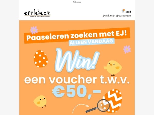 🥚🐣 Win een € 50 voucher!