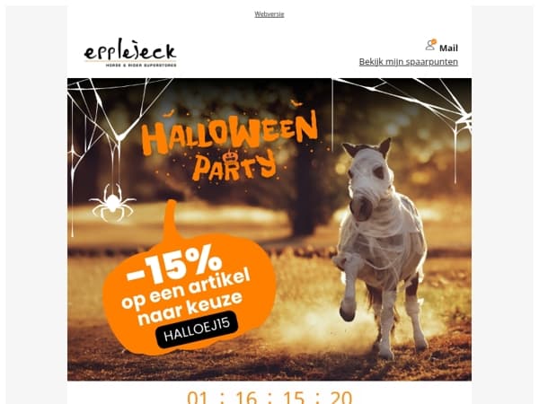 🐎⏳ Halloweenvoordeel verlengd