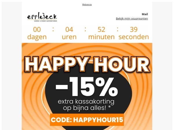 ✨🐎 15% EXTRA kassakorting op bijna alles*